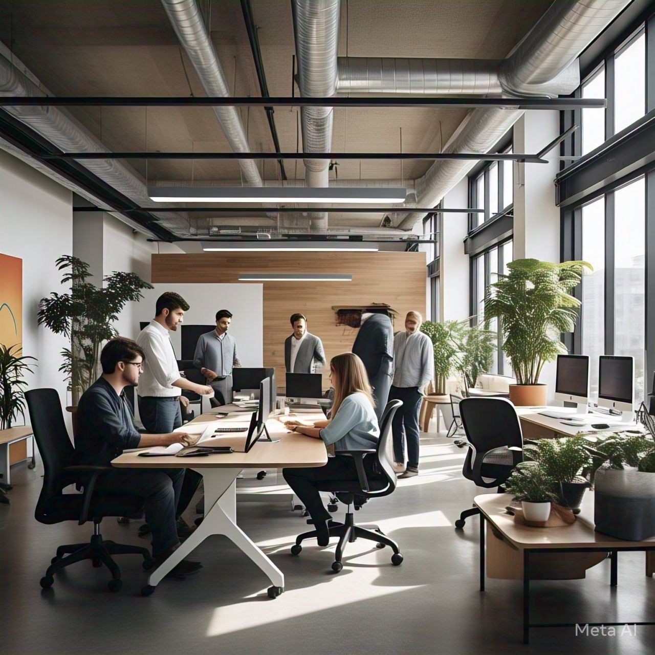 Hybrid working place